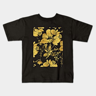 Gold Garden at Night Kids T-Shirt